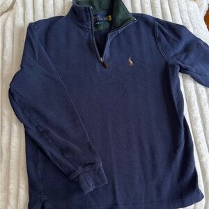 Polo by Ralph Lauren Navy Blue Quarter-Zip Sweatshirt